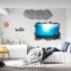 Sunken Treasure Wall Sticker Decal - Underwater Escape Art Mural - Playful Design - Bedroom Wall Décor