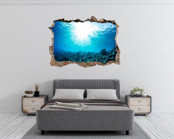 Sunken Treasure Wall Sticker Decal - Underwater Escape Art Mural - Playful Design - Bedroom Wall Décor