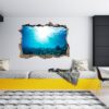 Sunken Treasure Wall Sticker Decal - Underwater Escape Art Mural - Playful Design - Bedroom Wall Décor