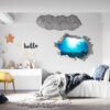 Sunken Treasure Wall Sticker Decal - Underwater Escape Art Mural - Playful Design - Bedroom Wall Décor