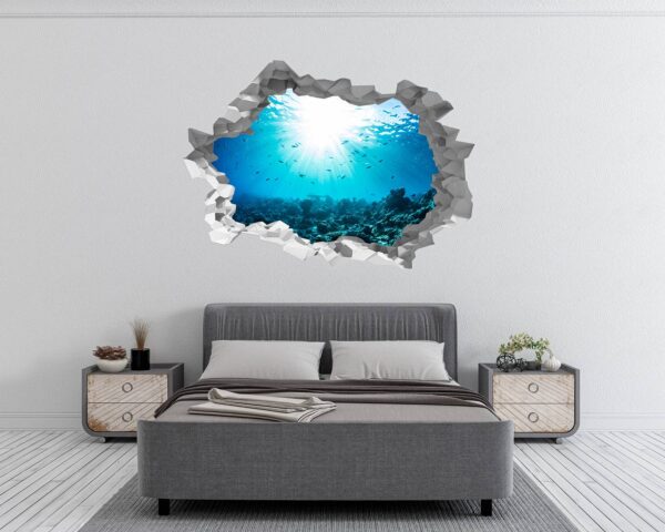 Sunken Treasure Wall Sticker Decal - Underwater Escape Art Mural - Playful Design - Bedroom Wall Décor