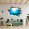 Sunken Treasure Wall Sticker Decal - Underwater Escape Art Mural - Playful Design - Bedroom Wall Décor