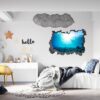 Sunken Treasure Wall Sticker Decal - Underwater Escape Art Mural - Playful Design - Bedroom Wall Décor