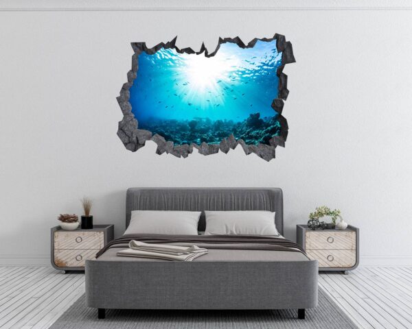 Sunken Treasure Wall Sticker Decal - Underwater Escape Art Mural - Playful Design - Bedroom Wall Décor