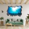 Sunken Treasure Wall Sticker Decal - Underwater Escape Art Mural - Playful Design - Bedroom Wall Décor