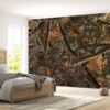 Realistic Forest Camouflage Wallpaper Photo Wall Mural Wall UV Print Decal Wall Art Décor