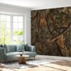 Realistic Forest Camouflage Wallpaper Photo Wall Mural Wall UV Print Decal Wall Art Décor