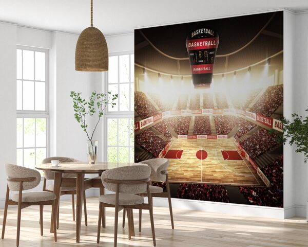 Basketball Area Sport Wallpaper Photo Wall Mural Wall UV Print Decal Wall Art Décor