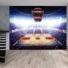 Sport Basketball Area Wallpaper Photo Wall Mural Wall UV Print Decal Wall Art Décor