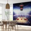 Sport Basketball Area Wallpaper Photo Wall Mural Wall UV Print Decal Wall Art Décor