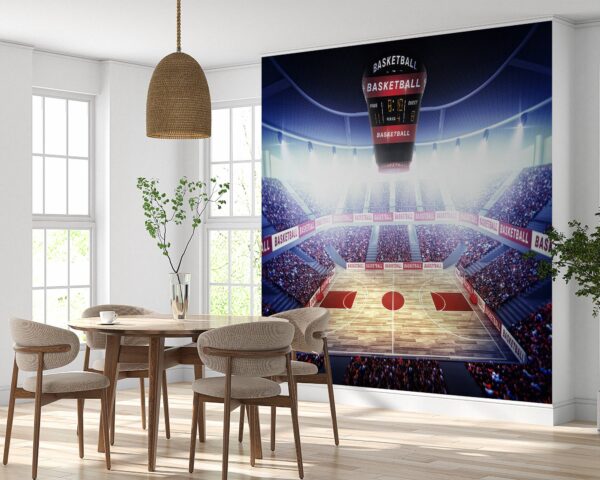 Sport Basketball Area Wallpaper Photo Wall Mural Wall UV Print Decal Wall Art Décor