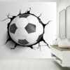 3D Effect Ball Falling Design Wall Mural for Modern Wall Décor