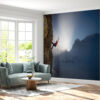 Peel & Stick Mountain Climber Design Wall Mural with Textured Finish