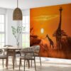 Peel and Stick Giraffe Wallpaper for Large Wall Décor