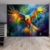 Removable Tropical Parrot Design for Bedrooms