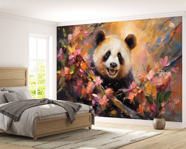 Removable Panda Paint Design for Bedrooms