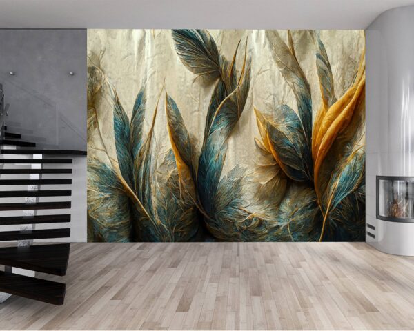 Peel and Stick Feather Wallpaper for Large Wall Décor