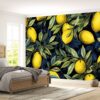 Removable Citrus Fruit Design Wallpaper for Bedrooms