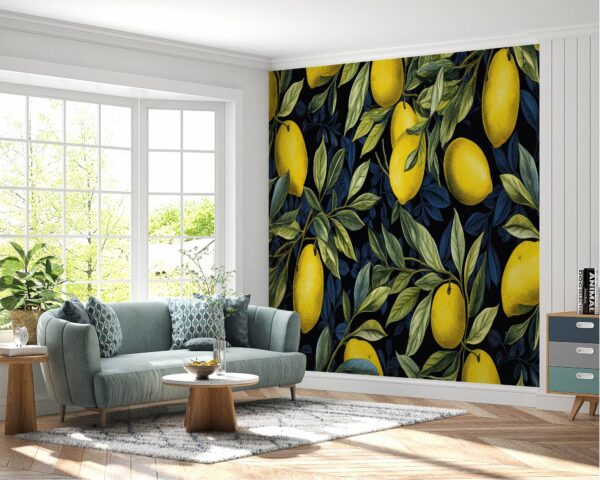 Peel and Stick Citrus Wallpaper for Large Wall Décor