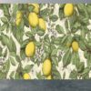 Living Room Mural with Artistic Lemon Tree Elements