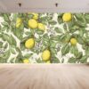 Detailed View of Painted Citrus Vinyl Wallpaper