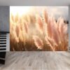 Vinyl Cortaderia Grass Design Wallpaper for Wall Décor