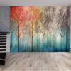 Vinyl Floral and Tree Design Wallpaper for Wall Décor