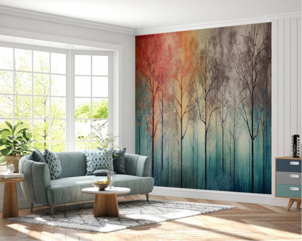 Self-Adhesive Abstract Wallpaper for Large Wall Spaces