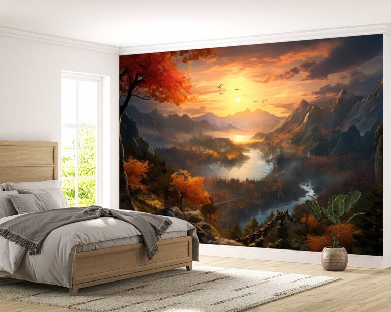 Self-Adhesive Nature Wallpaper for Large Wall Spaces