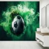 Soccer Ball Match Sport Self-Adhesive Wallpaper Close-Up