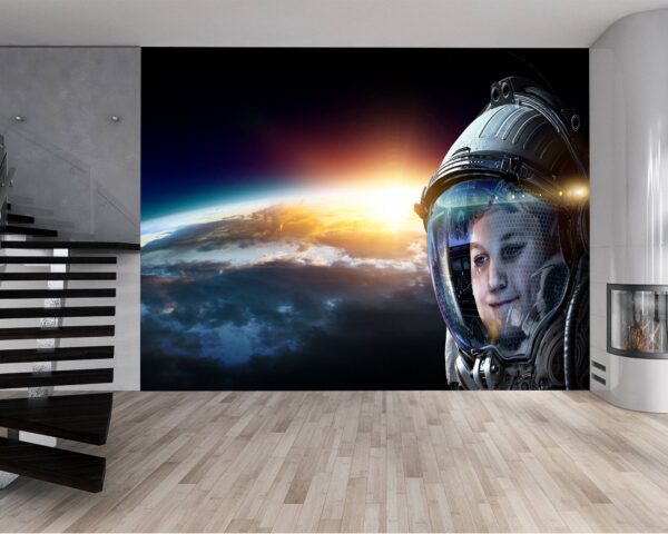 Vinyl Planet and Galaxy Design Wallpaper for Wall Décor