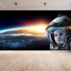 Detailed View of Space Astronaut Vinyl Wallpaper