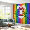 Peel and Stick LGBT Pride Wallpaper for Living Room